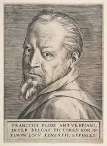 Bysteportrett av Frans Floris, 1531-76. av Giulio Bonasone