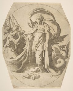 Circe and the Companions of Ulysses, 1500-tallet. av Giulio Bonasone