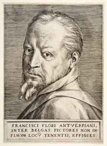 Portrett av Frans Floris av Giulio Bonasone