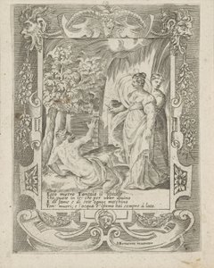 Tantalus snakker med Diana Love, Anger and Jealousy of Juno (serietittel) Amori sdegni et gielosie di Giunone (serietittel) av Giulio Bonasone
