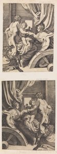 St. Catherines mystiske ekteskap. av Giulio Bonasone