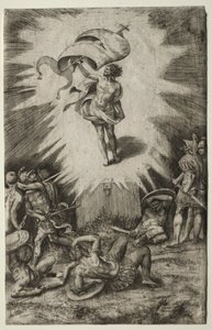 Oppstandelsen, 1561. av Giulio Bonasone