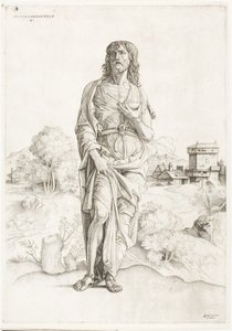 Døperen Johannes av Giulio Campagnola