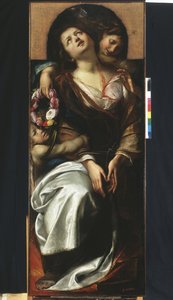 St. Cecilia med to engler av Giulio Cesare Procaccini