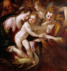 Det mystiske ekteskapet til Saint Catherine, ca. 1616-1618.