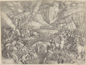 Slaget ved Spoleto av Giulio Fontana