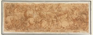 Kampscene av Giulio Romano