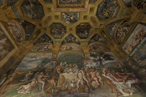 Freskomaleri fra Chamber of Amor and Psyche, 1526-1534 av Giulio Romano