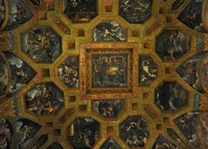 Freskomaleri fra Chamber of Amor and Psyche, 1526-1534 av Giulio Romano