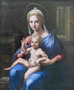 Madonna og barn av Giulio Romano