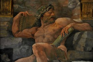 The Fall of the Giants Hall of the Giants, 1536 av Giulio Romano