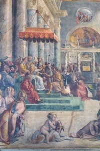 Donasjonen av Roma, detalj av Giulio Romano