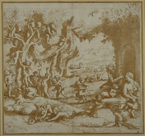 Venus med erotene til Philostratus av Giulio Romano