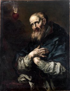 Saint Francois-de-Sales (Saint Francois de Sales) (1567-1622), Eveque de Geneve Maleri av Giuseppe Antonio Pianca (1703-1757) Genes fra 1700-tallet, Galleria di Palazzo Bianco av Giuseppe Antonio Pianca