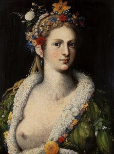 Flora av den prostituerte Um 1590 av Giuseppe Arcimboldo