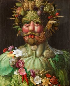 Italiensk: L#39;imperatore Rodolfo II i veste di Vertumno. Rudolf II av Habsurg som Vertumnus av Giuseppe Arcimboldo