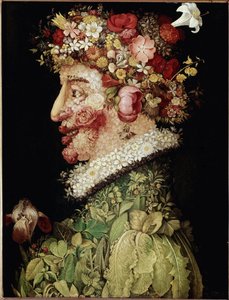 Vårmaleri av Giuseppe Arcimboldo (1527-1593). 1589. Madrid. Real Academy of Bellas Artes de San Fernando, Madrid av Giuseppe Arcimboldo