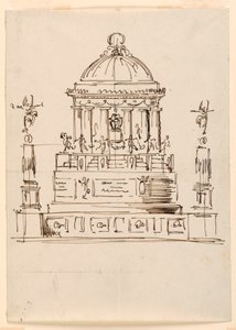 Design for et monument av Giuseppe Barberi