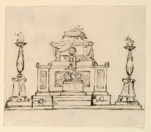 Forhøyning av et gravmonument av Giuseppe Barberi