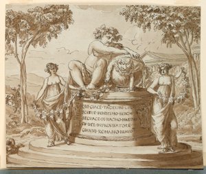 Gravmonument for poeten Tagerini av Giuseppe Barberi