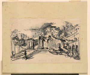 Scenedesign: Palassarkitektur av Giuseppe Barberi