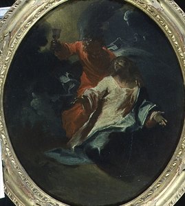 Kristus ved Oljeberget, ca. 1730 (olje på lerret)