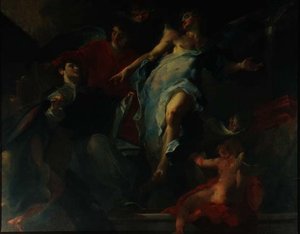 St. Thomas omgitt av engler