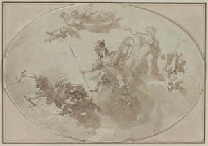 Takstudie: Allegory of Peace and War, ca. 1800 .