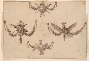 Design for fire festonger av Giuseppe Bernardino Bison