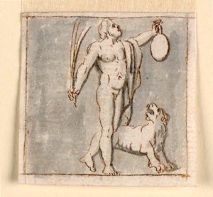 Dionysos med Panther av Giuseppe Bernardino Bison