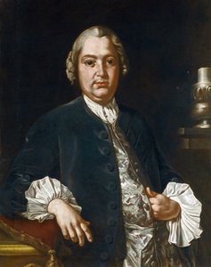 Portrett av komponisten Niccolo Jommelli (1714-1774) par Bonito, Giuseppe (1707-1789), - Olje på lerret, 84x73,5 - Privat samling av Giuseppe Bonito