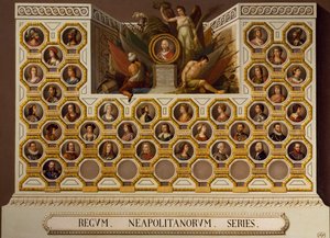 Kongen av Napoli fra 1154 til 1859, av Giuseppe Cammarano (1766-1859)