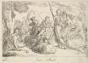 Guder og gudinner i et landskap, 1740-1802.