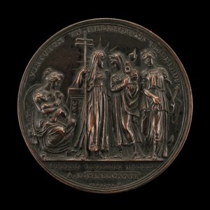 Allegory of the Triumph of Religion [revers], 18221823. av Giuseppe Cerbara