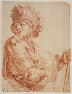 Soldat med hjelm, etter Raphael av Giuseppe Cesari