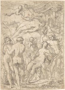 Allegori med mytologiske figurer av Giuseppe Diamantini