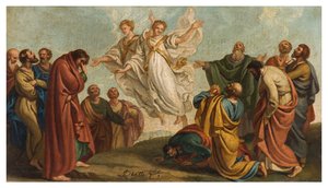 Giuseppe Diotti, Skisse, Åpenbaring av engler til apostlene etter himmelfarten