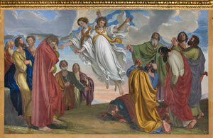 Presbytery, Giueppe Diotti, Apparition of Angels after the Ascension 1830