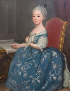 Portrett av Marie Josephine av Savoy (1753-1801), fremtidig grevinne av Provence, av Giuseppe Dupra (1703-1784), olje på lerret av Giuseppe Duprà