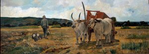 Landskap i Maremma (olje på lerret