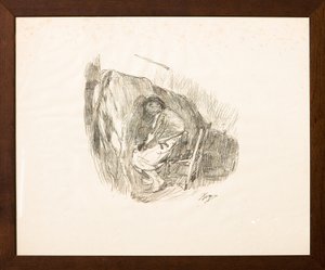 Melkingen (litografi) av Giuseppe Graziosi
