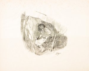 Melkingen (litografi) av Giuseppe Graziosi