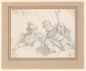 To romerske soldater i samtale av Giuseppe Longhi
