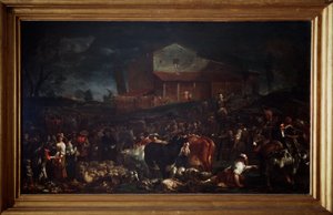 Messen i Poggio a Caiano i Toscana, Italia av Giuseppe Maria Crespi