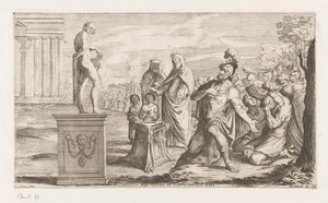 Aeneas tilbyr Apollo Kong Coelicolus dreper en okse på stranden (tittel på objekt) Omzwervingen van Aeneas (serietittel) L