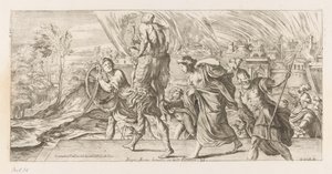 Aeneas flyr med sin familie fra Troje Redde Aeneas fra fiendens foreldres skuldre (tittel på objekt) Omzwervingen van Aeneas (serietittel) L