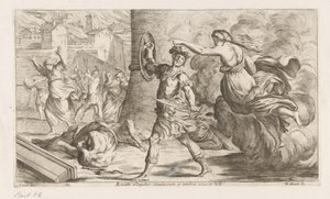 Geest van Creüsa verhitt aan Aeneas Aeneas blir adressert av bildet og skyggen av hulrommet (tittel på objekt) Omzwervingen van Aeneas (serietittel) L