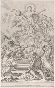 Plate 2: The Assumption of the Virgin, 1678. av Giuseppe Maria Mitelli