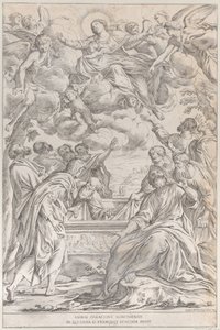 Plate 3: The Assumption of the Virgin, 1678. av Giuseppe Maria Mitelli