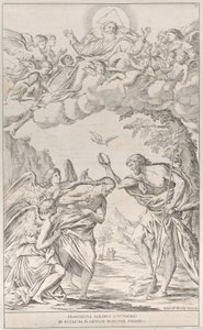 Plate 8: Kristi dåp, 1678. av Giuseppe Maria Mitelli